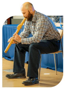 Seth Allard playing a Bibigwan at Summer Institute in Baltimore.