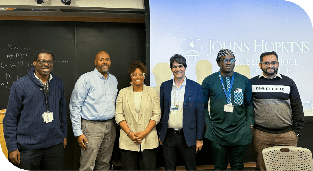 Dr. Ashley B. Gripper with Johns Hopkins Center for Health Disparities Solutions after her invited lecture.