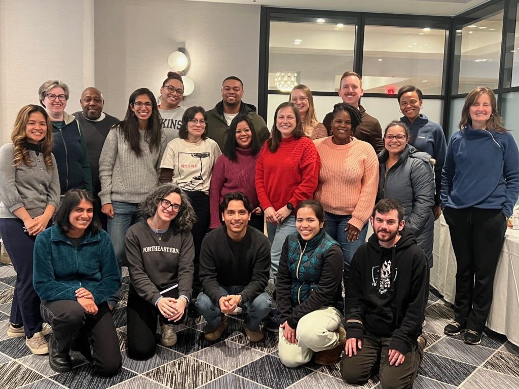 Fourteen scholars traveled to attend the 2024 HPRS Winter Writing Retreat. The two-day session allowed scholars to engage deep conversation with each other and a writing coach about their writing.