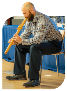 Seth Allard playing a Bibigwan at Summer Institute in Baltimore.